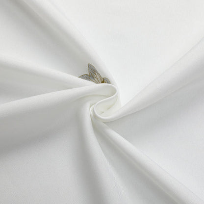 Majestic Tablecloths (70"x108", Linen Look Silver Gold Butterfly) 2