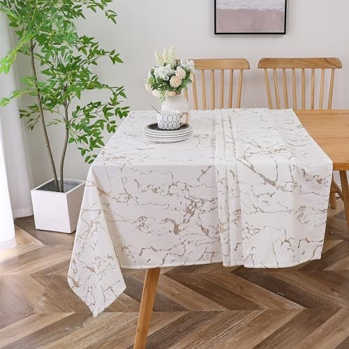 Majestic Tablecloths (70"x144", Velvet Glacier Gold) 1
