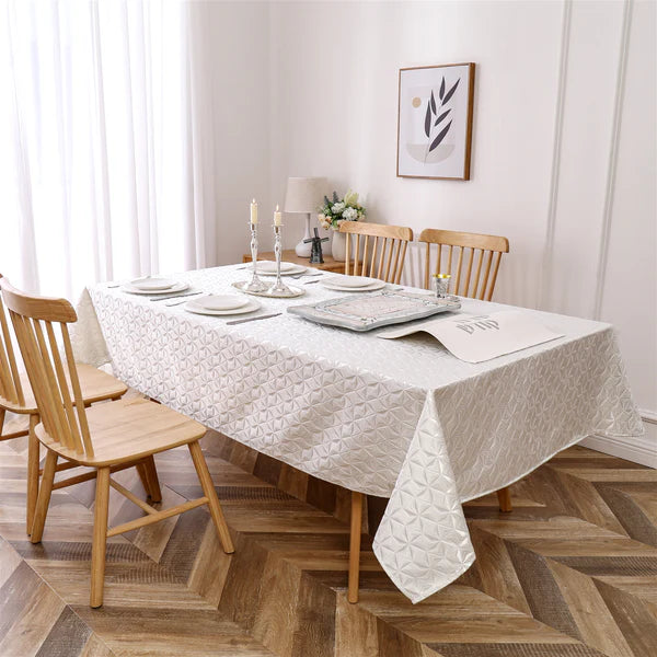 Majestic Tablecloths, Exquisite Silver 8