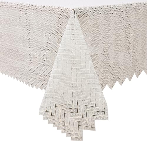 Majestic Tablecloths Lace (70"X120", Diamond Lined ) 1