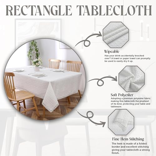 Majestic Tablecloths Lace (70"x108", Diamond Filagree) 2