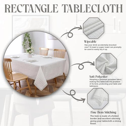 Majestic Tablecloths Lace (70"x108", Diamond Filagree) 2