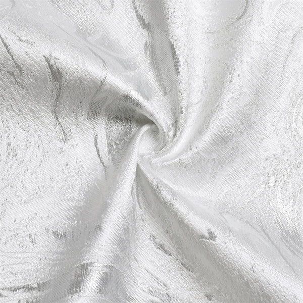 Majestic Tablecloths, White Silver Wave 3