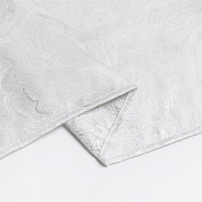 Majestic Tablecloths, White Silver Wave 4