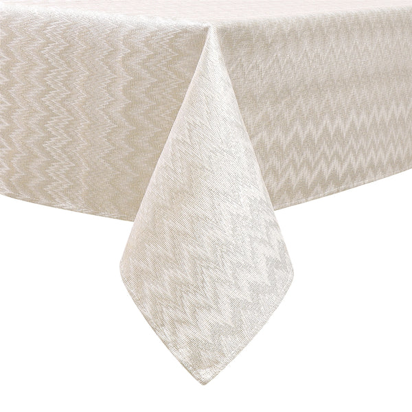Majestic Tablecloths, Zigzag Gold 1