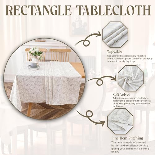 Majestic Velvet Tablecloths, Gold Branch 10