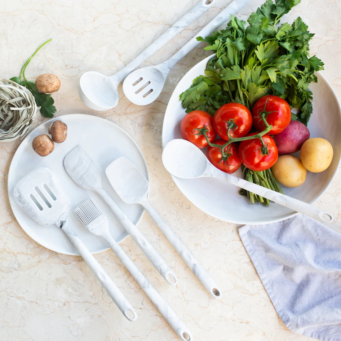 Marble Silicone SpoonDula 2