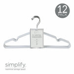 Metal Hangers White 12 pack