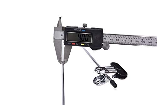 Metal Skirt Hangers W/Large Clips 3 Pc 16'' 5