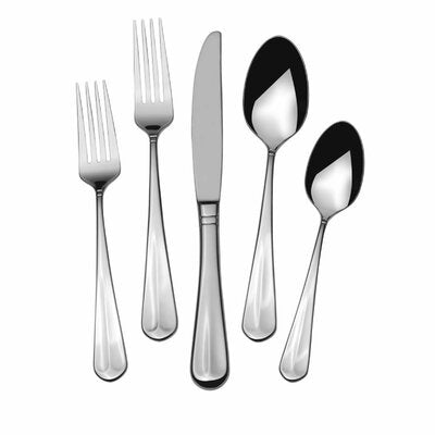 Mikasa, Colette, 65 Piece Flatware Set, Service for 12, 18/10 Stainless Steel