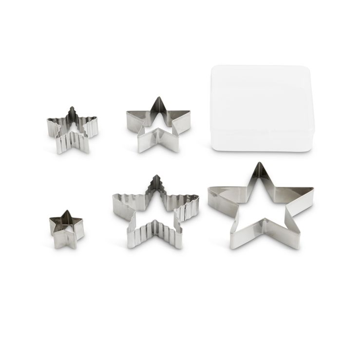 Mrs Anderson's Baking Star Cutter with Storage Container, Set of 5 2