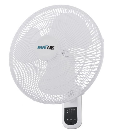 16-inch Wall Fan With Remote Control