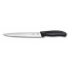 Victorinox - Fibrox Pro Carving Knife, Straight, Semi Flexible Blade, 8 ", Black