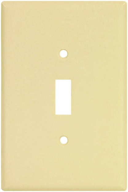 OVERSIZE GANG MIDI SWITCH PLATE IVORY BULK 1