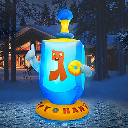 Outdoor Chanukah Blow-Up Dreidel 1