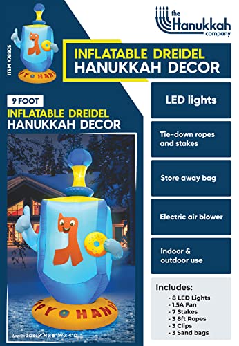 Outdoor Chanukah Blow-Up Dreidel 3