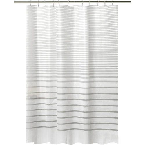 PEVA SHOWER CURTAIN -WHITE