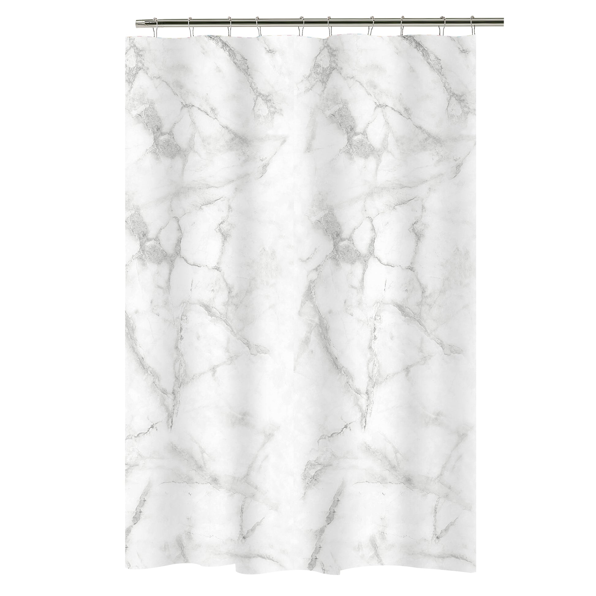 PEVA SHOWER CURTAIN - GREY MARBLE 1