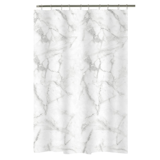 PEVA SHOWER CURTAIN - GREY MARBLE 1