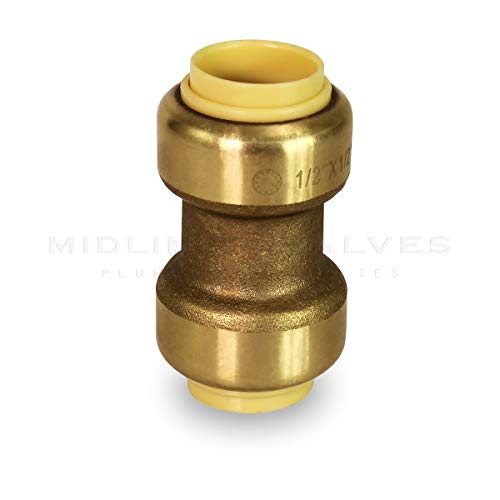 Pex Cpvc Or Copper 1/2'' X 1/2'' Push Fit Str. Connector