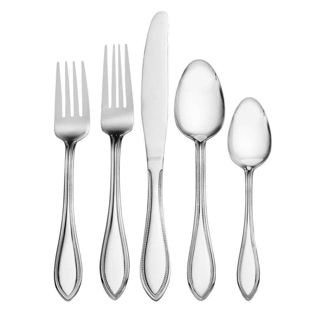 Pfaltzgraff American Bead 61-Piece Flatware Set, Service for 8