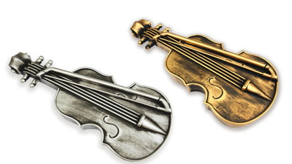 Plastic Violin Decoration Silver