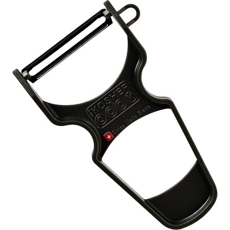 Plastic Peeler - Black (Stainless Steel Blade)
