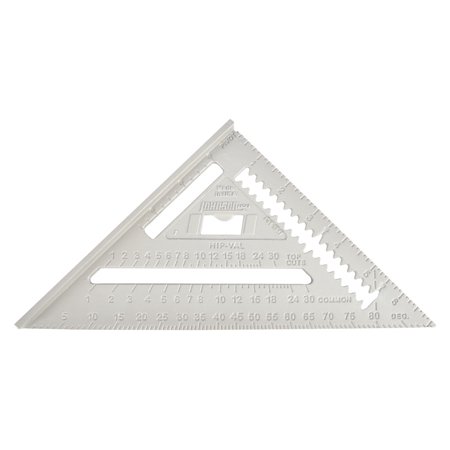 RAFTER ANGLE SQUARE 7" ALUMINUM W/MANUAL CARDED
