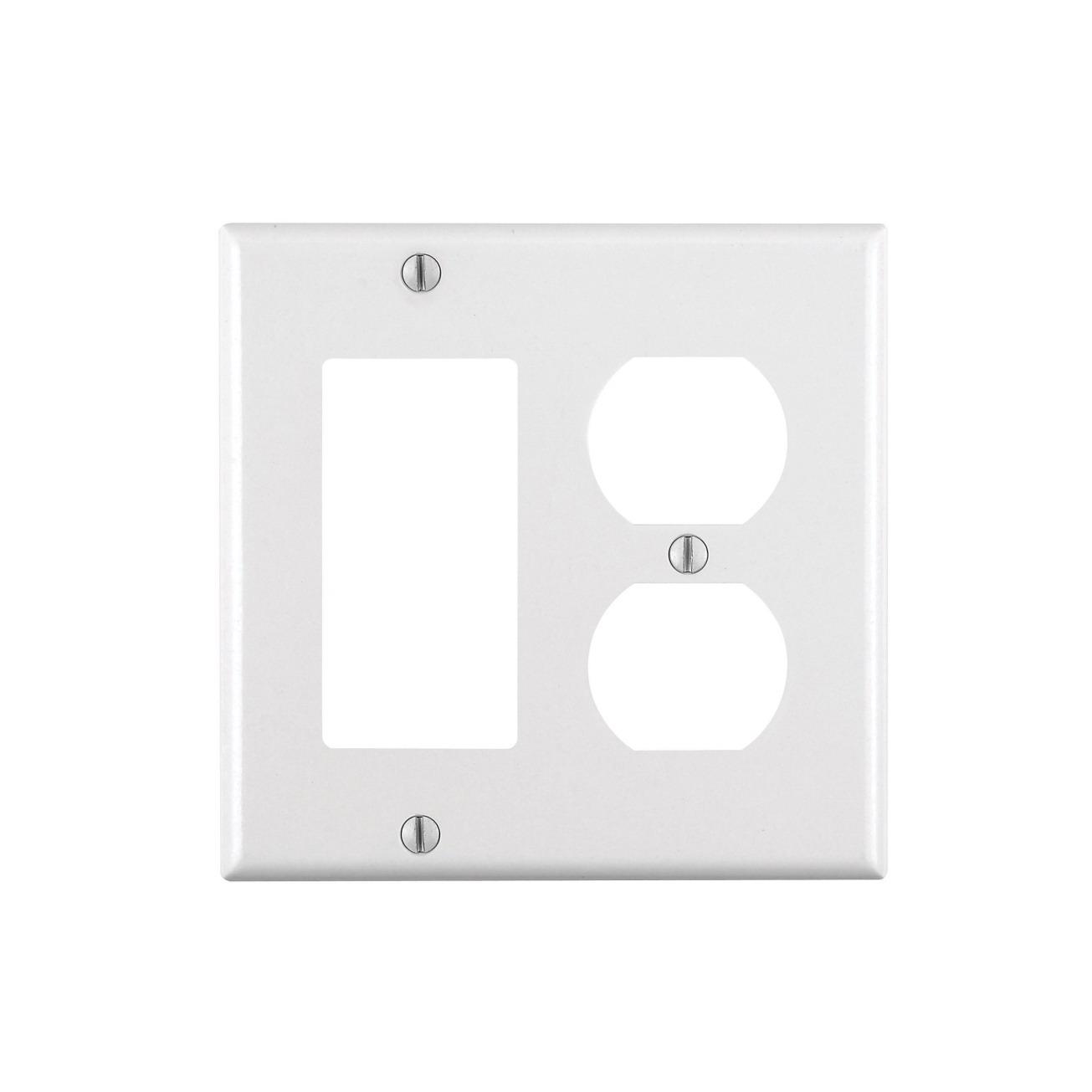 RECEPTACLE WALLPLATE WHT