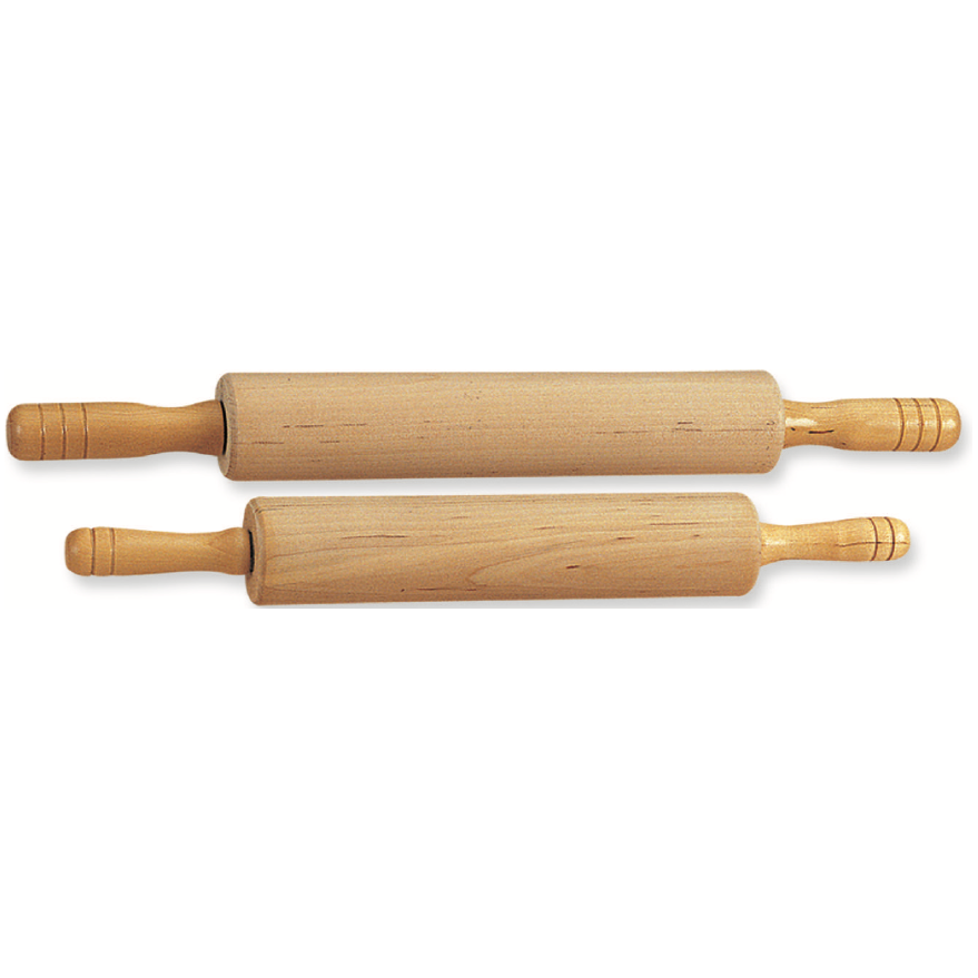 ROLLING PIN WITH NYLON BEARINGS (WOOD)