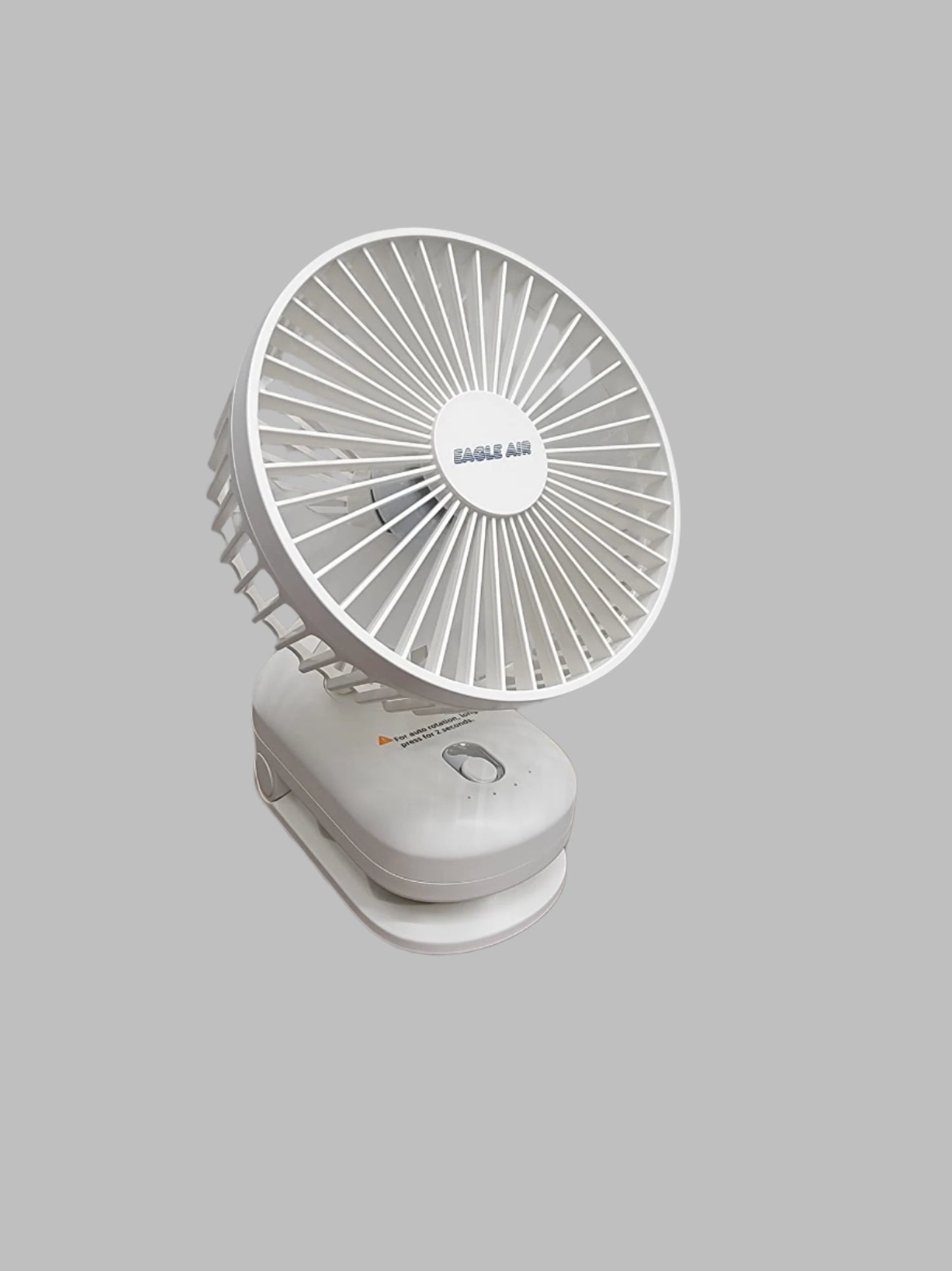 Rechargeable 5'' Oscillating Desktop Clip-On Fan