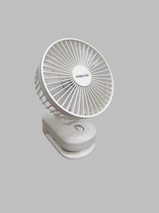 Rechargeable 5'' Oscillating Desktop Clip-On Fan