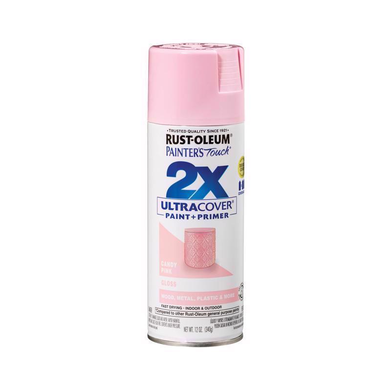 Rust-Oleum 2X Gloss Spray Paint & Primer Candy Pink 1
