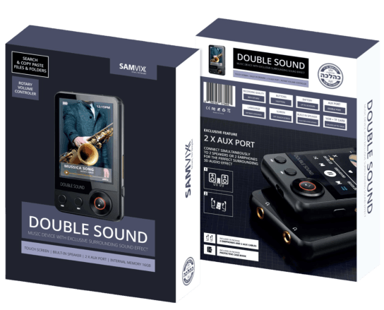 SAMVIX DOUBLE SOUND 16GB MP3 PLAYER 1