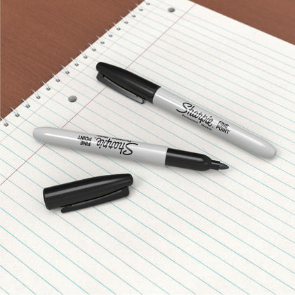 SHARPIE MARKER FINE BLK 