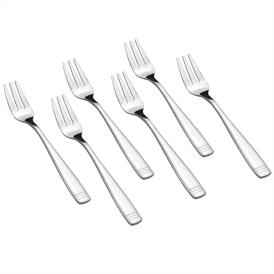 Salem Mirrored 18/0 Stainless Steel Salad Fork, Set of 6