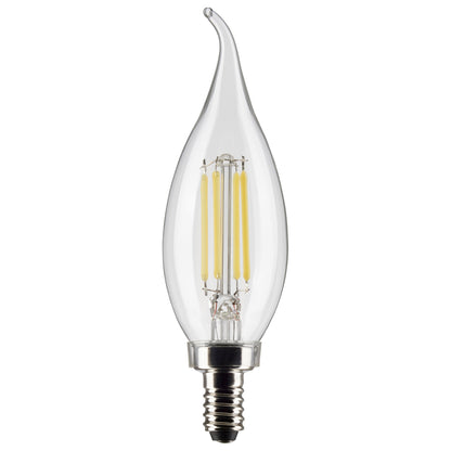 Satco Led Chandlier Bulb Flame Tip 60 Wt 3000k 1