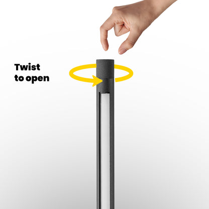 Shabbostick - Shabbos Lamp With Travel Bag By Smart Yid, Black