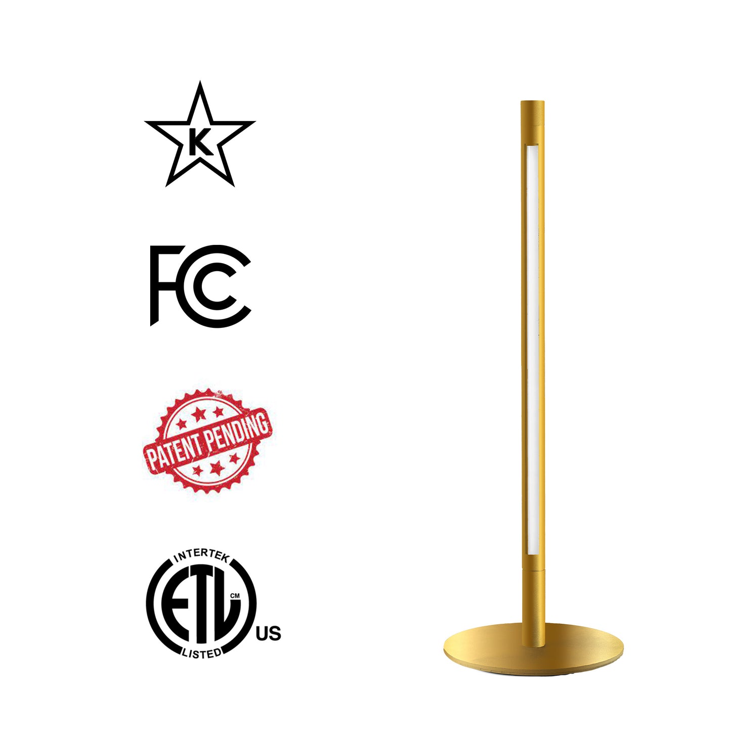 Shabbostick 2.1- Shabbos Lamp With Travel Bag By Smart Yid, Gold