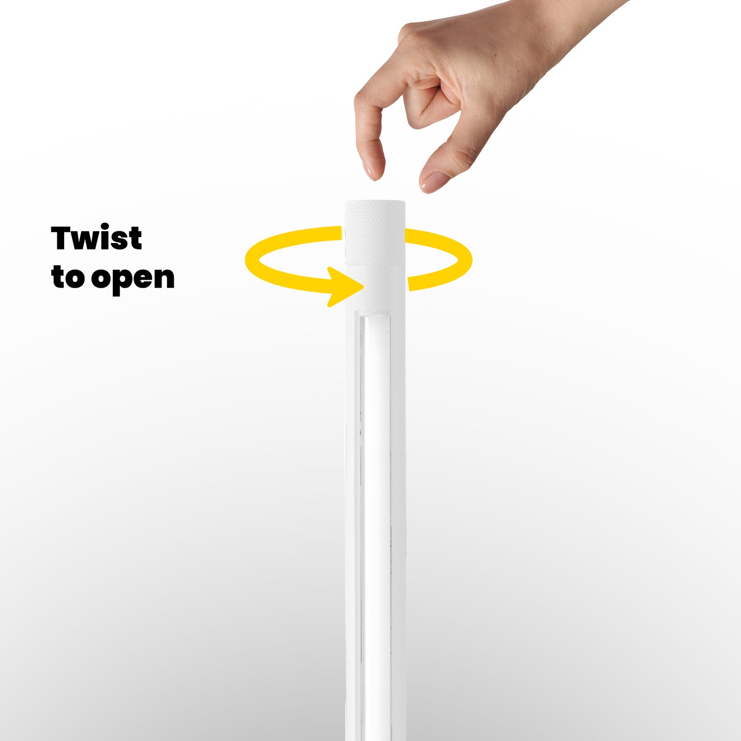 Shabbostick 2.1- Shabbos Lamp With Travel Bag By Smart Yid, Matte White