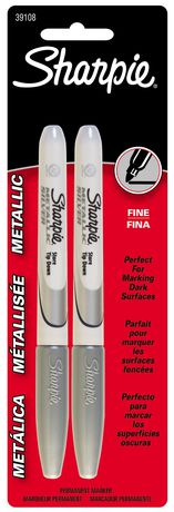 Sharpie Silver Metalic Fine 2 Ct.