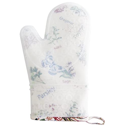 Silli Mitt Silicone Oven Mitt Garden Fresh Herbs