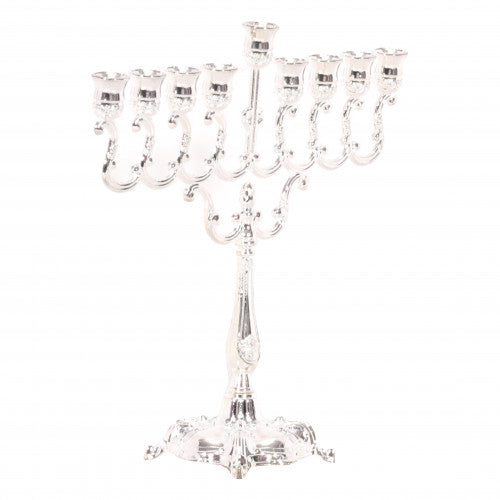 Silver Plated Candle Menorah 7" Height 4