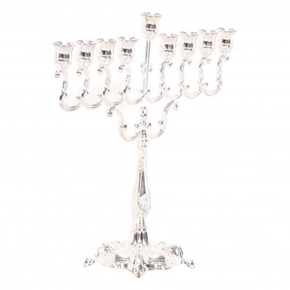 Silver Plated Candle Menorah 7" Height 4