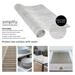 Simplify White wood Shelf Liner