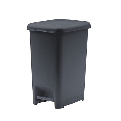 Slim Step Trash Can 16 Gal Grey 1