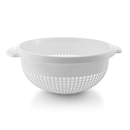 Small Strainer W/ Handle White 1