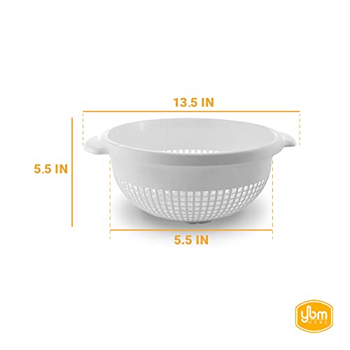 Small Strainer W/ Handle White 2