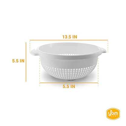 Small Strainer W/ Handle White 2