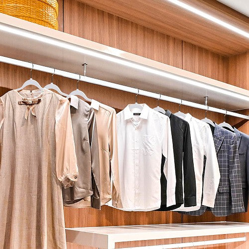 Space Saving Plastic Shirt Hangers-White 6